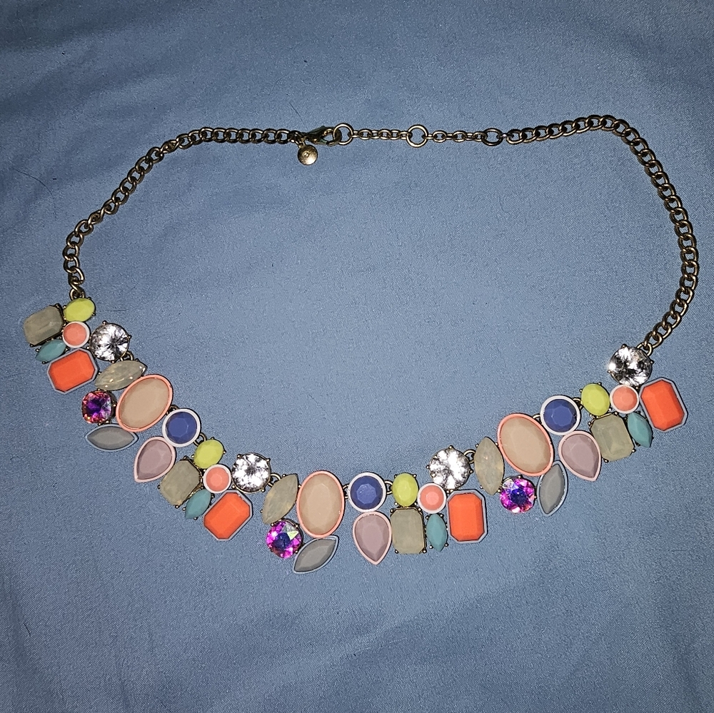 J Crew Fiesta Colorful Statement Necklace